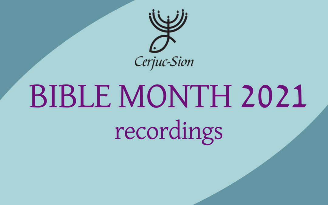 Cerjuc Bible Month recordings